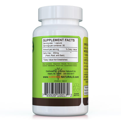 Cats Claw Root 350mg 60 Capsules