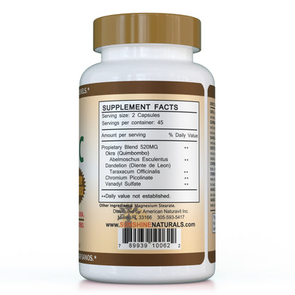 Diabetic Complex 90 Capsules