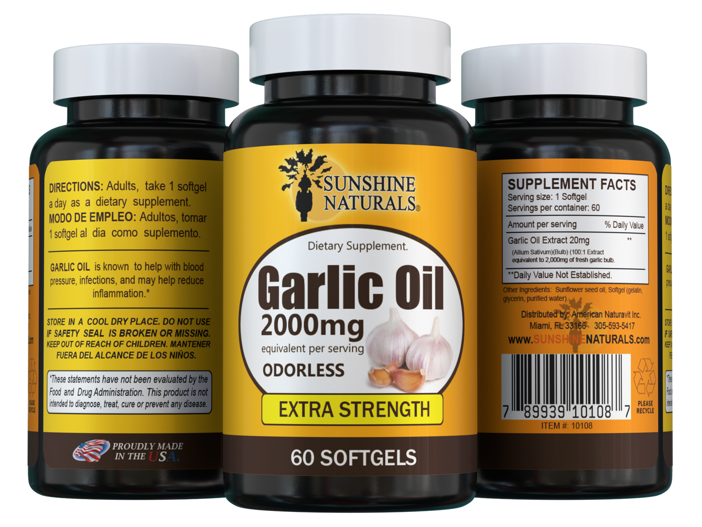 Garlic Oil 2000mg 60 Sofgels