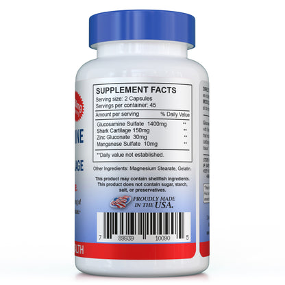 Glucosamine plus Shark Cartilage 90 Capsules