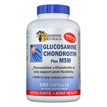 Glucosamine Sulfate, Chondroitin, and MSM 180 Capsules