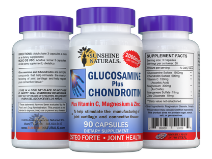 Glucosamine Sulfate and Chondroitin 90 Capsules