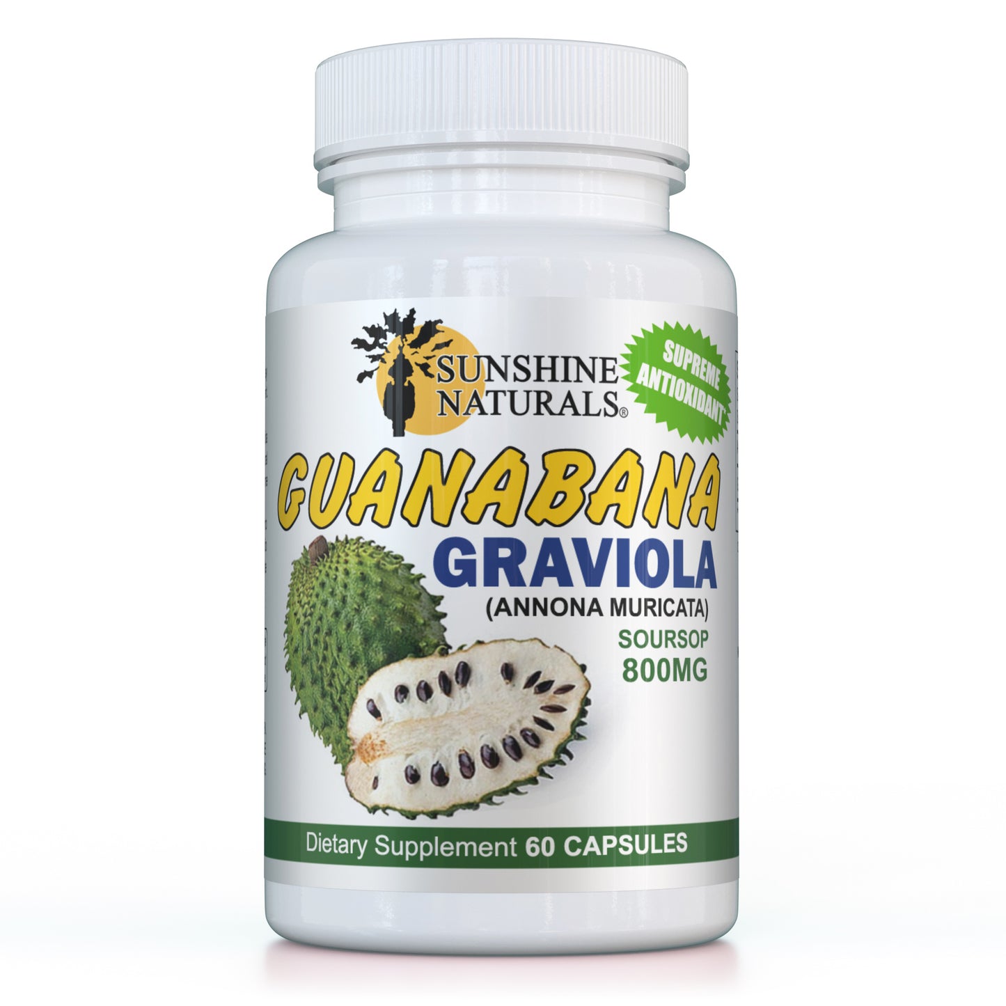 Guanabana (Graviola) 800mg 60 Capsules