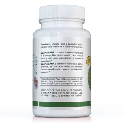 Guanabana (Graviola) 800mg 60 Capsules