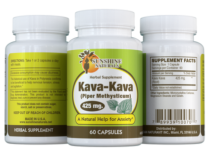 Kava Kava 425mg 60 Capsules