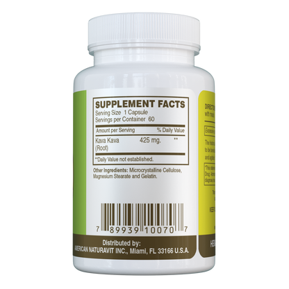 Kava Kava 425mg 60 Capsules