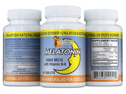Melatonin 3000mcg 60 Tablets