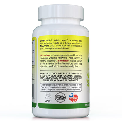 Piña-Plus (Bromelain) 100 Capsules