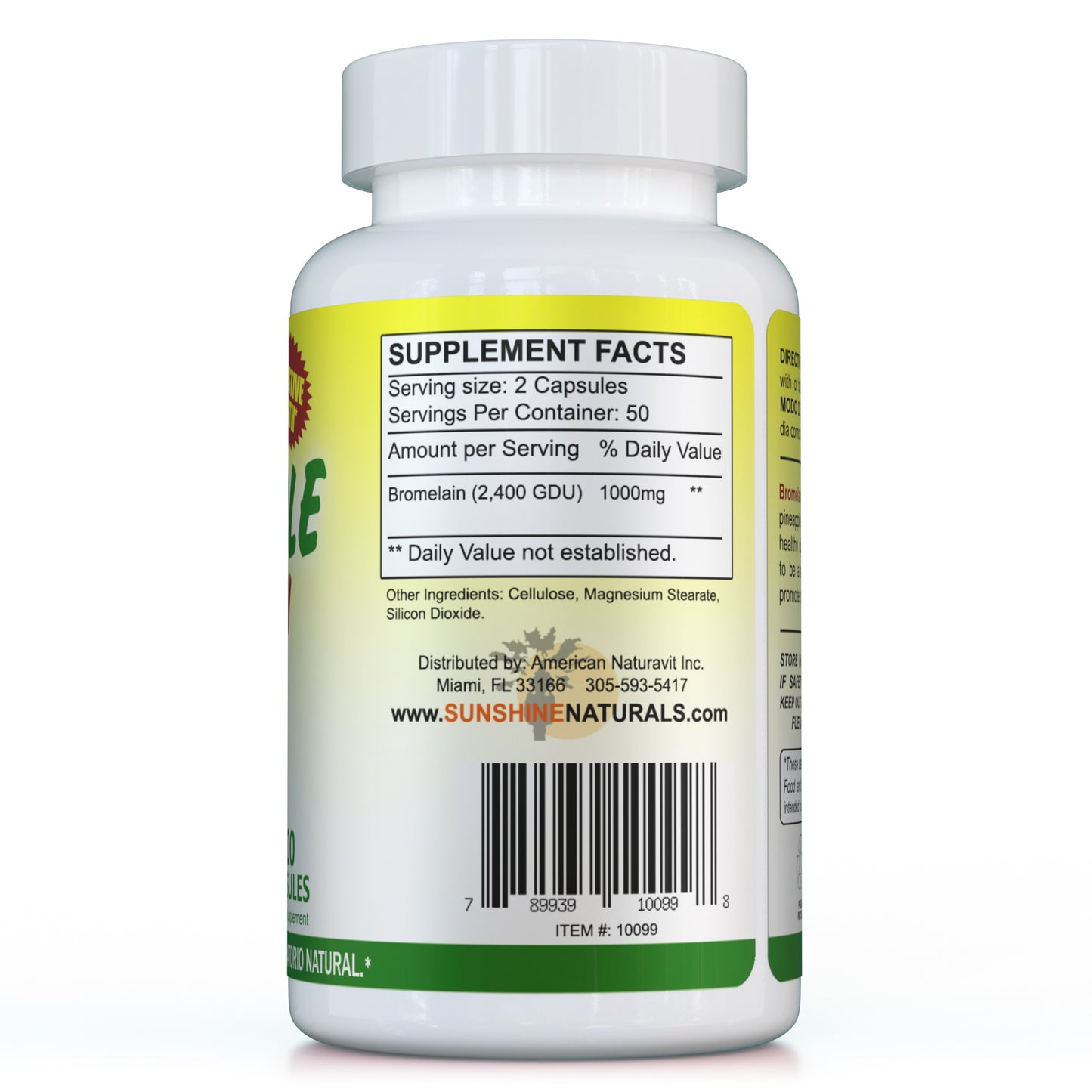 Piña-Plus (Bromelain) 100 Capsules