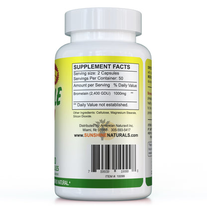 Piña-Plus (Bromelain) 100 Capsules