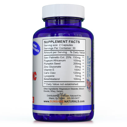 Prostazinc with Betasitosterol, Prostate Health  60 Capsules