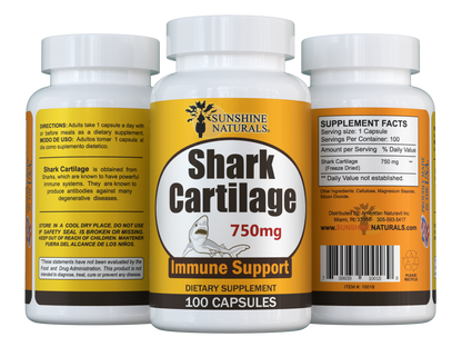 Shark Cartilage 750mg 100 Capsules
