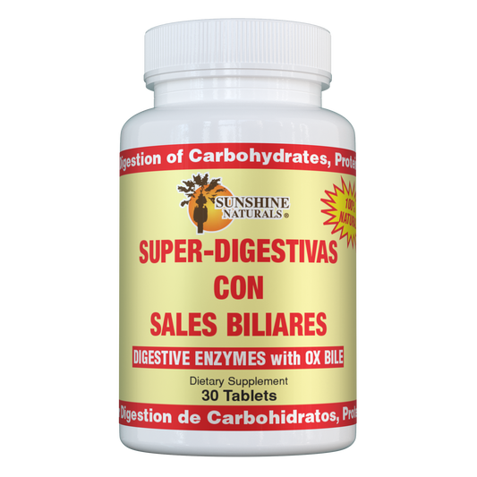 Super Digestives with Ox Bile (Super Digestivas) 30 Tablets