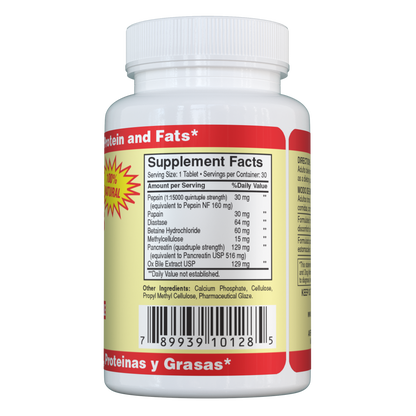 Super Digestives with Ox Bile (Super Digestivas) 30 Tablets