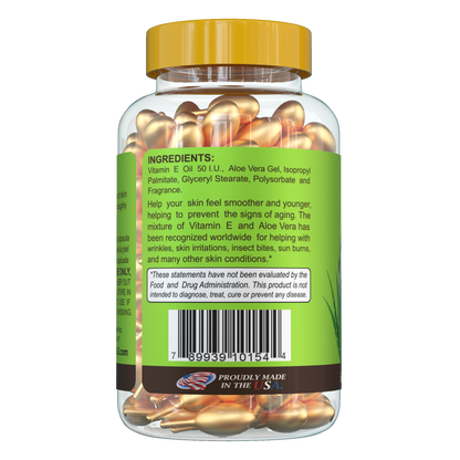 Vitamin E & Aloe Vera 60 breakable ampoules