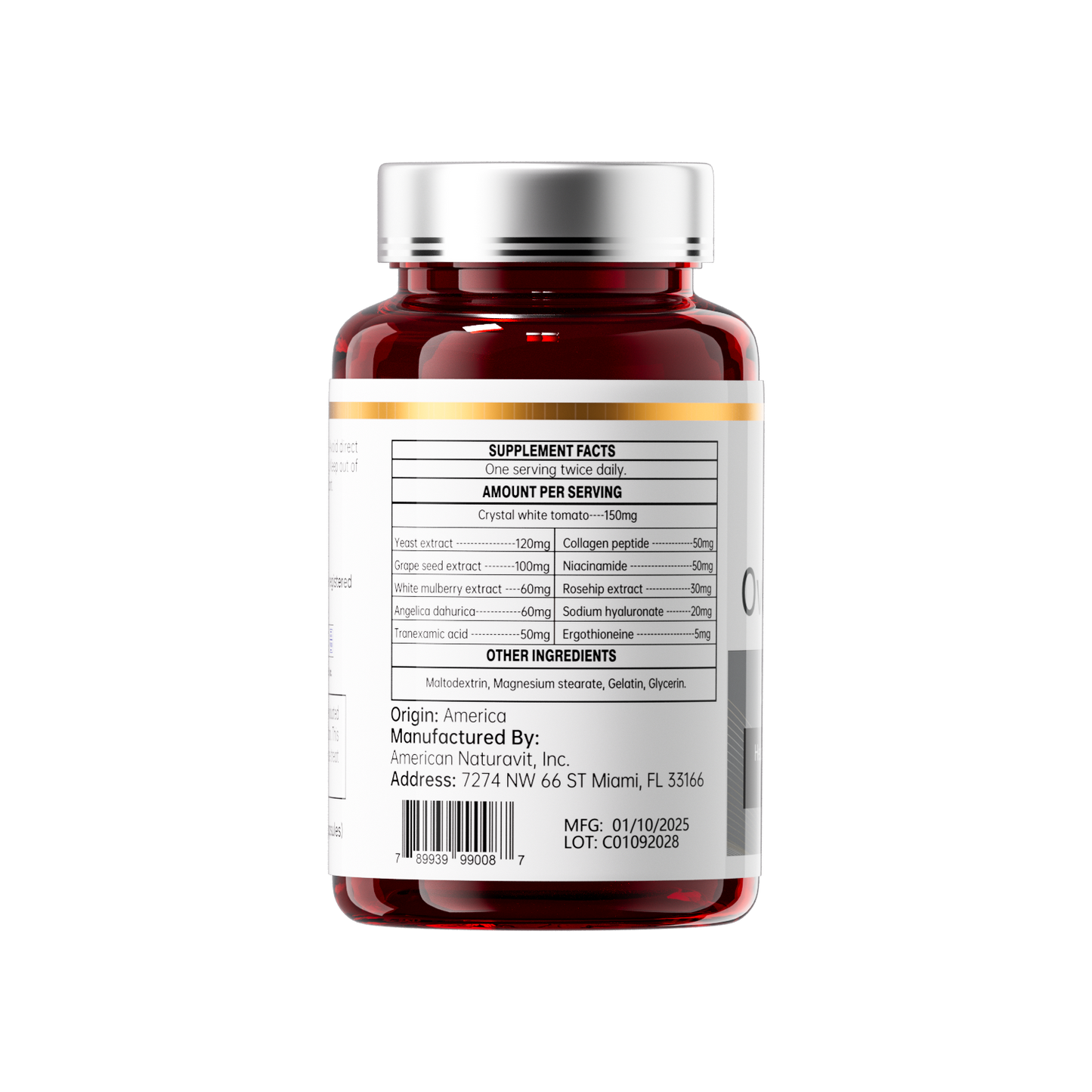 Overall Whitening, Promote Metabolism, 60 Capsules